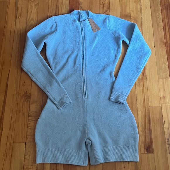 NWT Skims Cozy Light Onesie size Large Denim Blue - Picture 2 of 4